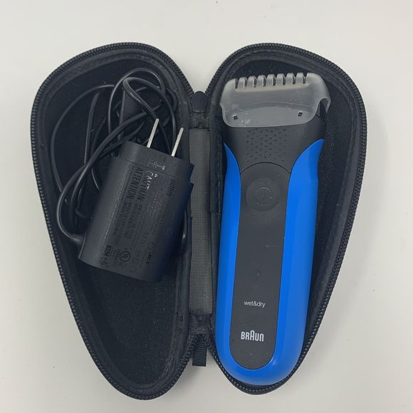 Braun Series 3 5409 Wet & Dry Rechargeable Electric Razor w Charger & Case - Picture 1 of 10